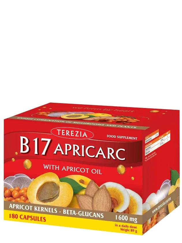 Terezia B17 Apricarc ar aprikožu eļļu kapsulas, 180 gb.