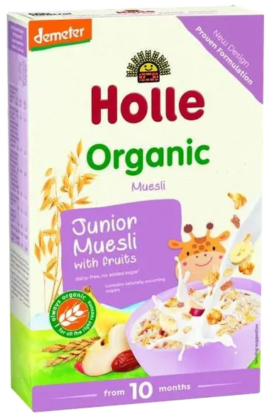 Holle Junior pilngraudu graudaugu-augļu muslis, 250 g