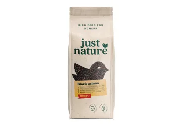 KVINOJA JUST NATURE MELNĀ 500G