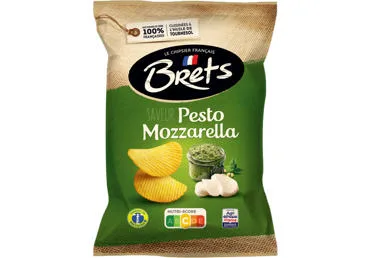 Картофельные чипсы Brets с песто и моцареллой, 125 г