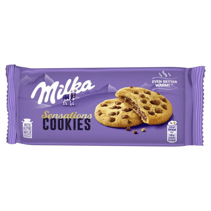 CEPUMI MILKA AR PIENA ŠOKOLĀDES GABALIŅIEM 156G