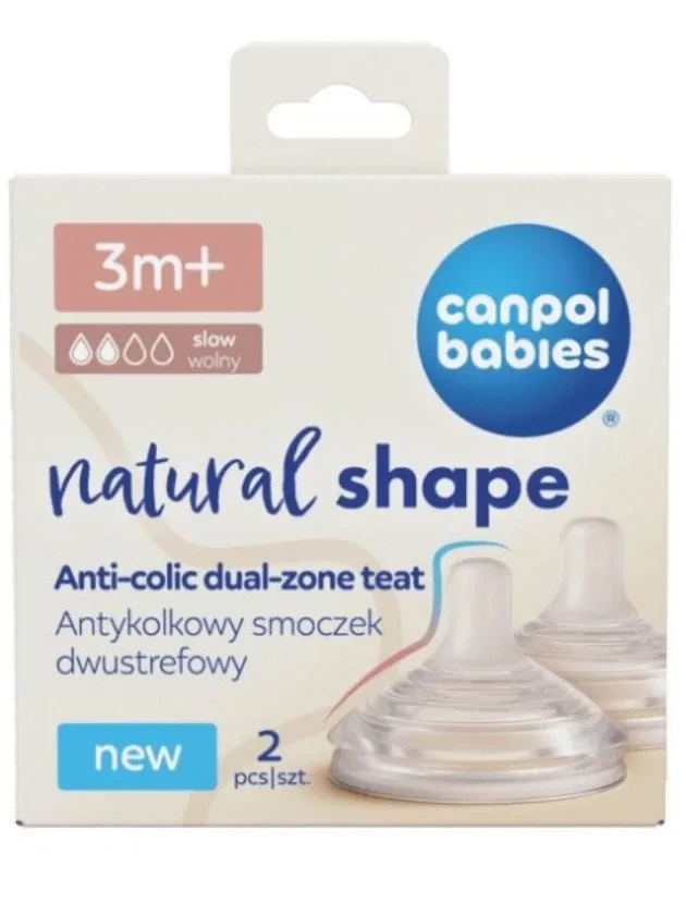 Canpol Babies Anti-Colic Knupis, 3+ mēneši, 2 gb.