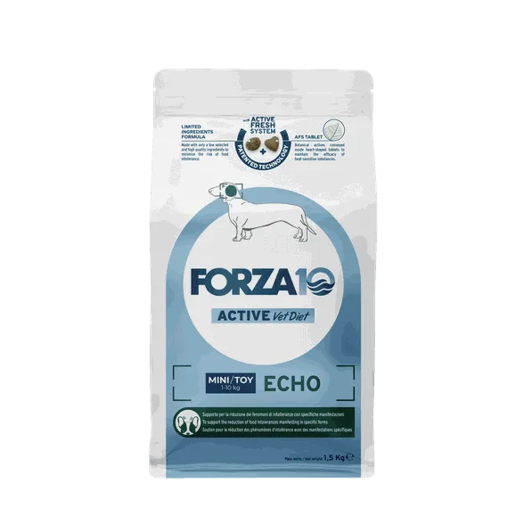FORZA10 Active Vetdiet Echo mini/toy, suņiem sausā barība, 1,5 kg