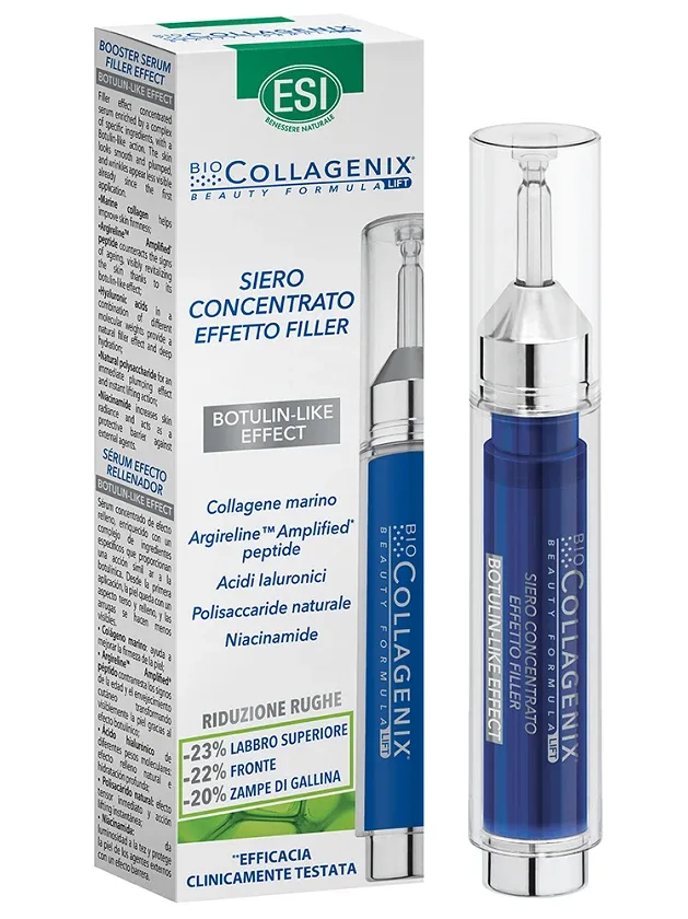 Esi Biocollagenix serums-būsteris sejai un kakla zonai ar fillera effektu, 10 ml