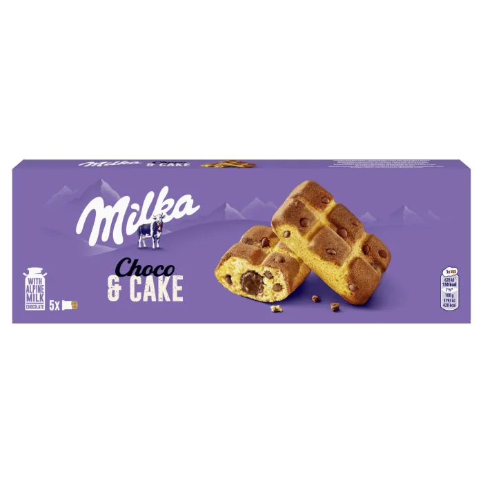 BISKVĪTKŪKAS MILKA AR ŠOKOLĀDES PILDĪJUMU 175G