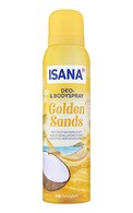 ISANA GOLDEN SANDS IZSMIDZINĀMS DEZODORANTS & ĶERMEŅA SPREJS, 150ML