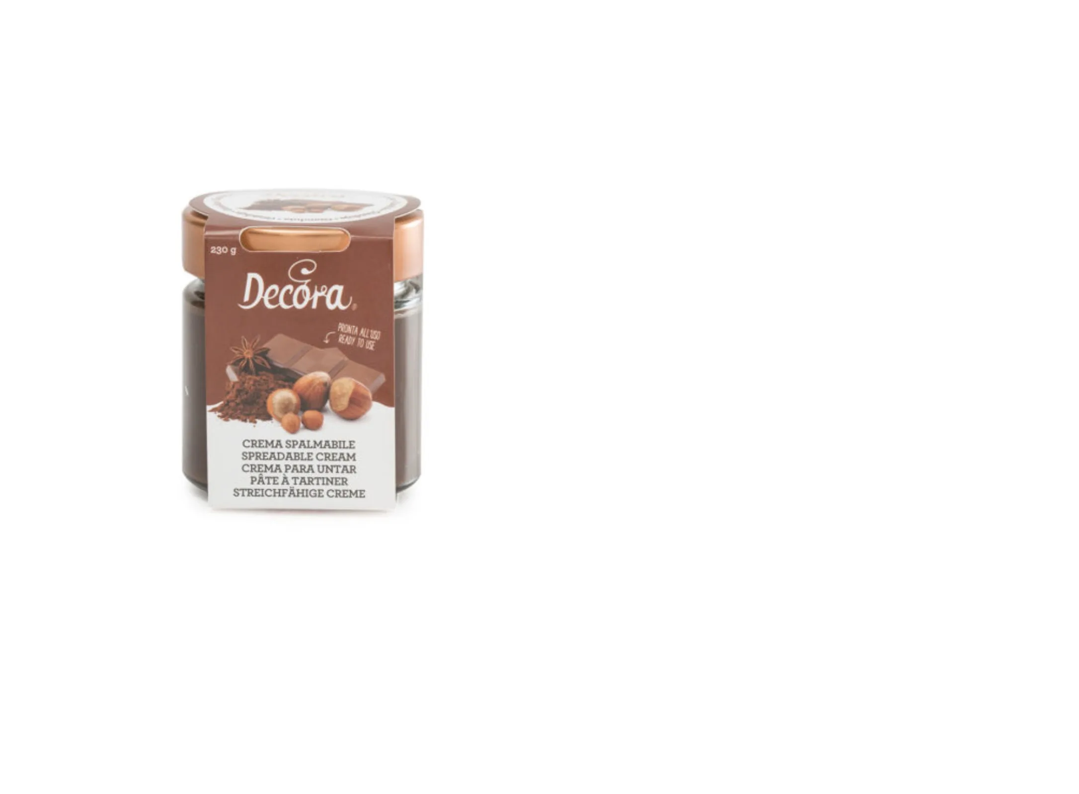 ŠOKOLĀDES LAZDU RIEKSTU PASTA GIANDUIA, DECORA, 100G