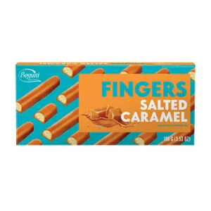 CEPUMI FINGERS VANIĻAS AR SĀĻĀS KARAMEĻU PĀRKLĀJUMU 100G