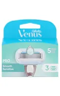 GILLETTE VENUS PRO SMOOTH SENSITIVE SKŪŠANĀS KASETNES, 3GAB.