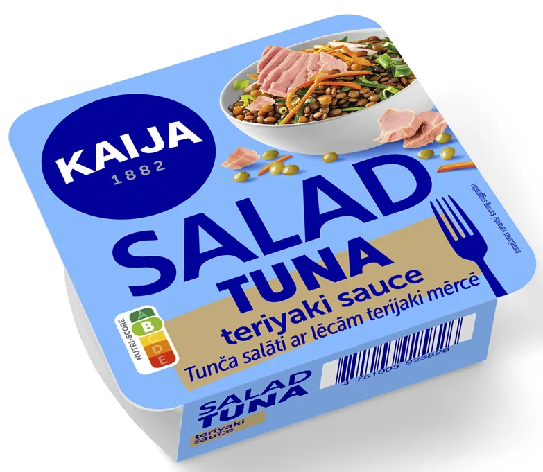 TUNČA SALĀTI AR LĒCĀM TERIJAKI MĒRCĒ KAIJA, 160G