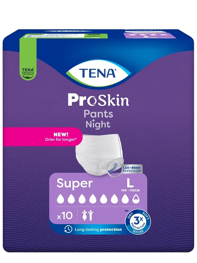 Tena Pants Night Super L biksītes, 10 gb.
