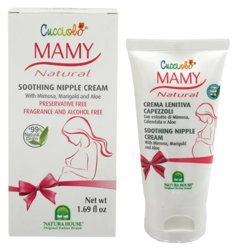 Natura House Cucciolo Mamy nomierinošs mitrinošs krēms krūšu galu kopšanai, 50 ml