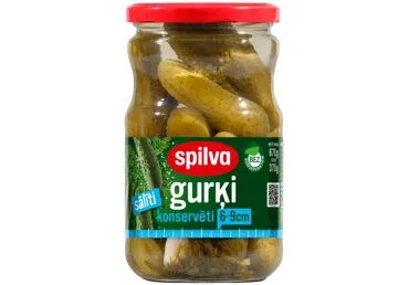 SĀLĪTI GURĶI 6-9CM SPILVA 670G/370G