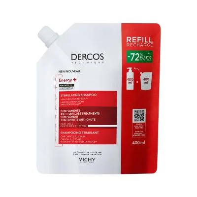 Vichy Dercos Energy+ stiprinošs šampūns refill 400 ml