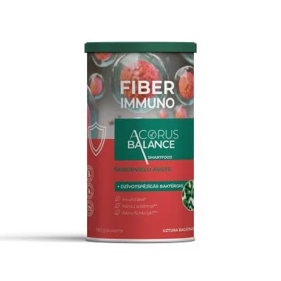 Acorus Balance Immuno Fiber šķiedrvielu komplekss, pulveris 180 g