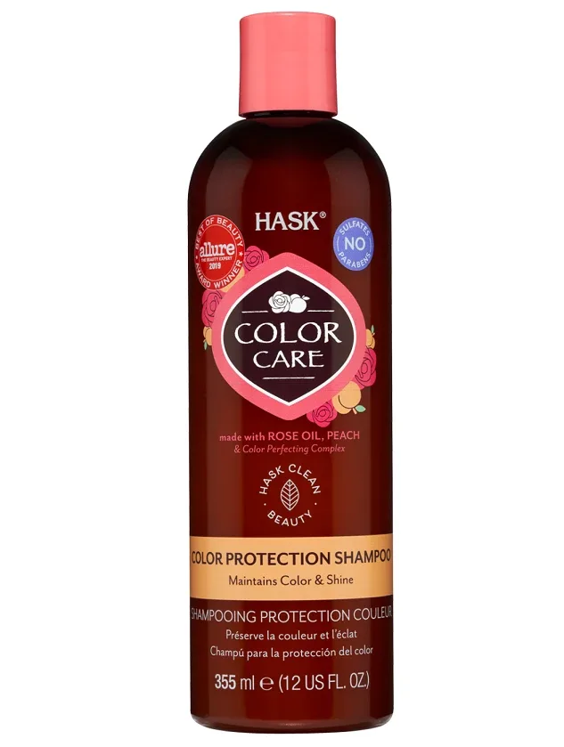 Шампунь Hask Rose Oil & Peach для окрашенных волос, 355 мл