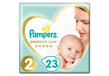 AUTIŅBIKSĪTES PAMPERS PREMIUM CARE S2 4-8KG 23GAB