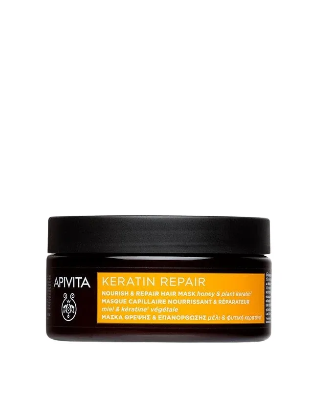 Apivita Keratin Repair matu maska ar barojošu un atjaunojošu iedarbību, 200 ml