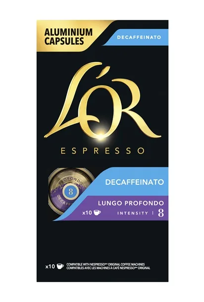 KAFIJAS KAPSULAS L'OR DECAFFEINATO 10X5,2G (NESPRESSO)