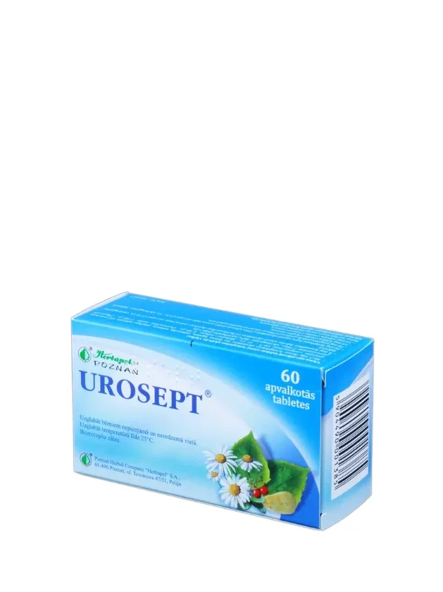 Urosept tabletes, 60 gb.