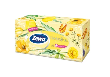 KOSMĒTISKĀS SALVETES ZEWA DELUXE 3KĀRTAS 90GAB.