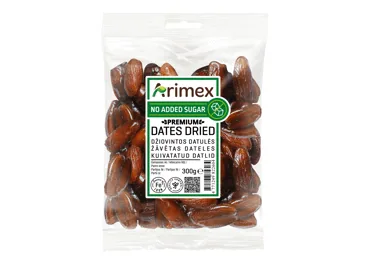 ŽĀVĒTAS DATELES ARIMEX PREMIUM BEZ KAULIŅIEM 300G