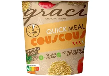 ĀTRI PAGATAVOJAMA KUSKUSA MALTĪTE GRACI 75G