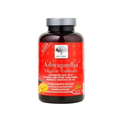 New Nordic Ashwagandha Gummies košļājamās pastilas N60