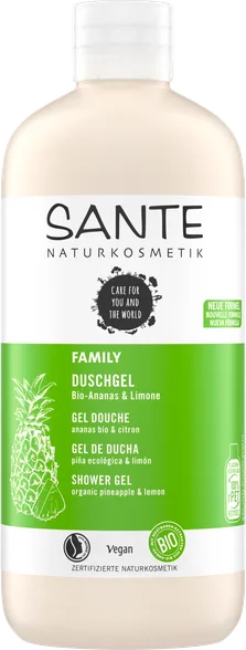 Гель для душа Sante Family Organic Pineapple & Lime, 500 мл