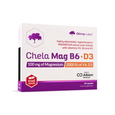 Olimplabs Chela-Mag B6+D3 kapsulas N30