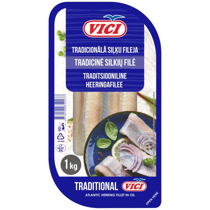 SIĻĶES FILEJA VIČI TRADICIONĀLĀ 1KG/790G