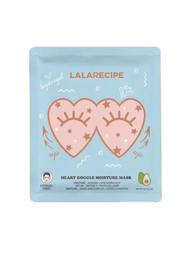 Lalarecipe Heart Goggle mitrinoša acu maska, 1 gb.