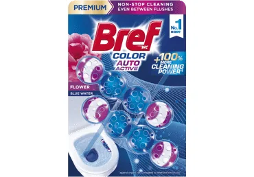 TUALETES BLOKI BREF COLOR AKTIV FLOWER 2X50G