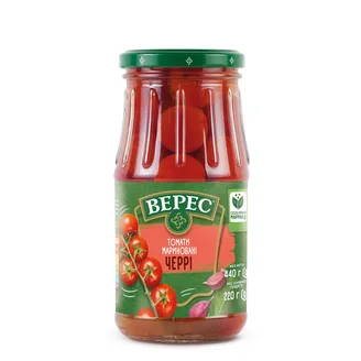TOMĀTI VERES CHERRY MARINĒTI 440G