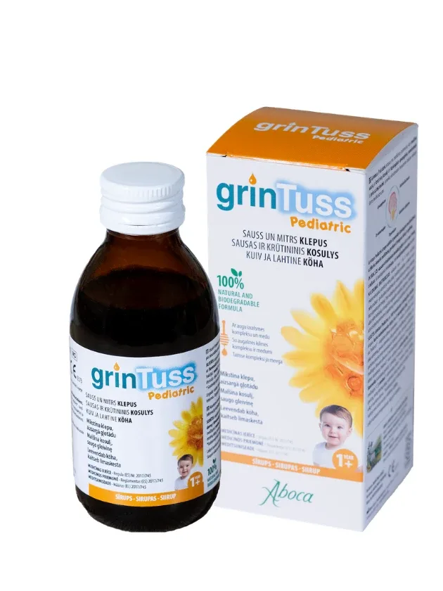 Сироп Aboca Grintuss Pediatric, 180 г