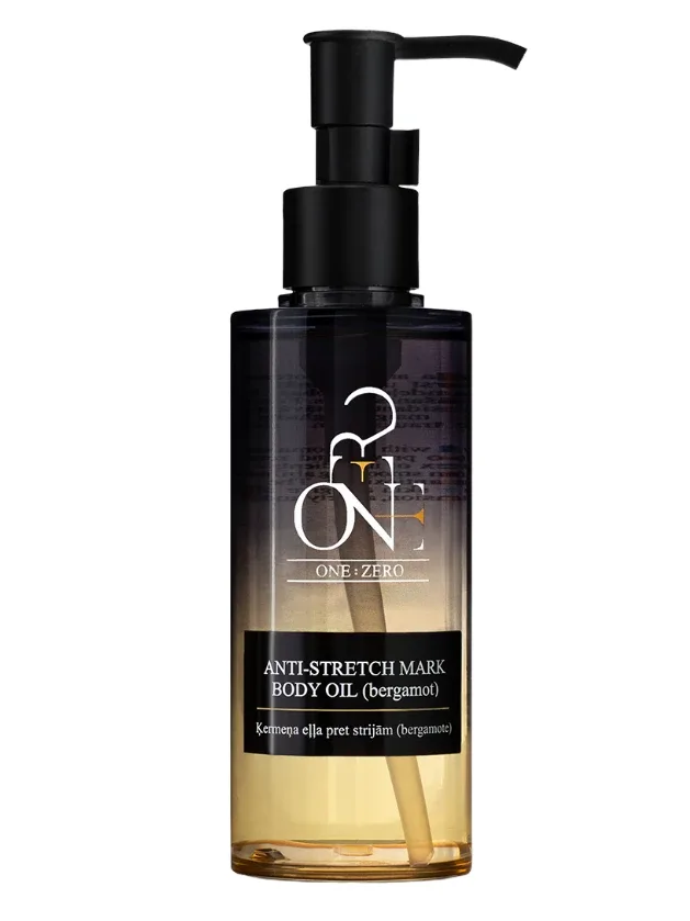 One:Zero ķermeņa eļļa pret strijām (bergamote), 150 ml