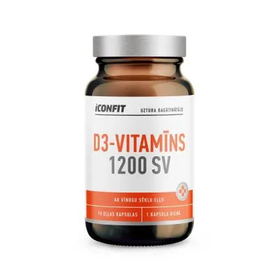 Iconfit D3 vitamīns 1200 SV eļļas kapsulas N90