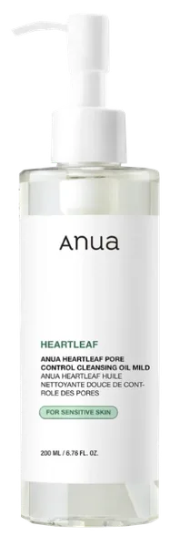 Anua Heartleaf Pore Control cleansing mild attīroša eļļa, 200 ml