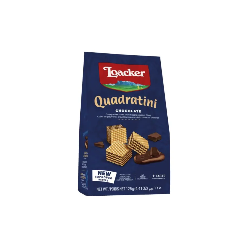 LOACKER QUADRATINI CHOCOLATE 125GX12