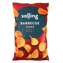 KARTUPEĻU ČIPSI SALLING AR SKĀBĀ BARBEKJŪ GARŠU 200G