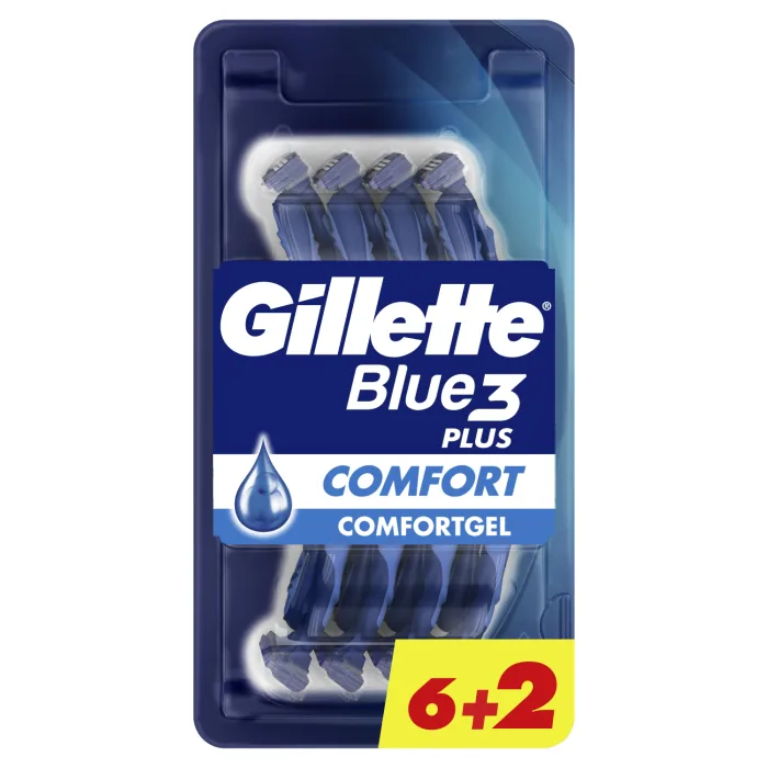 VIENREIZLIETOJAMIE SKUVEKĻI GILLETTE BLUE 3 6+2 GAB.