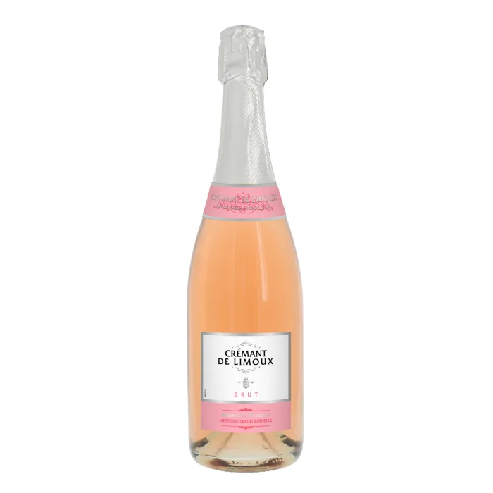 Dzirkstošais vīns rozā Mademoiselle Marguerite AOC crémant de limoux brut 12% 0,75 l