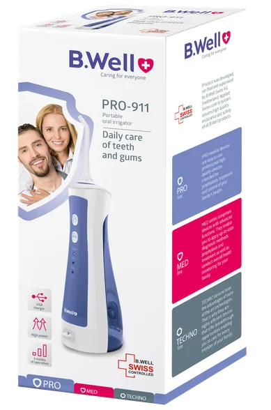 B.Well Pro-911, portable zobu starpu tīrītājs, 1 gab.