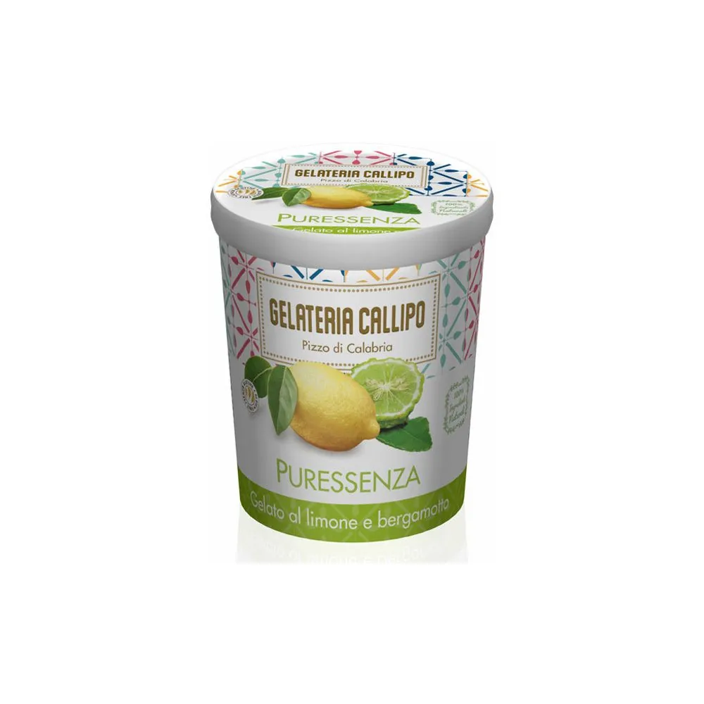 SALDĒJUMS PURESSENZA LEMON&BERGAMOT, 300G, CALLIPO GELATERIA