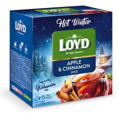 TĒJA AUGĻU LOYD PYRAMIDS HOT WINTER, AR ĀBOLIEM UN KANĒLI, 15X2G