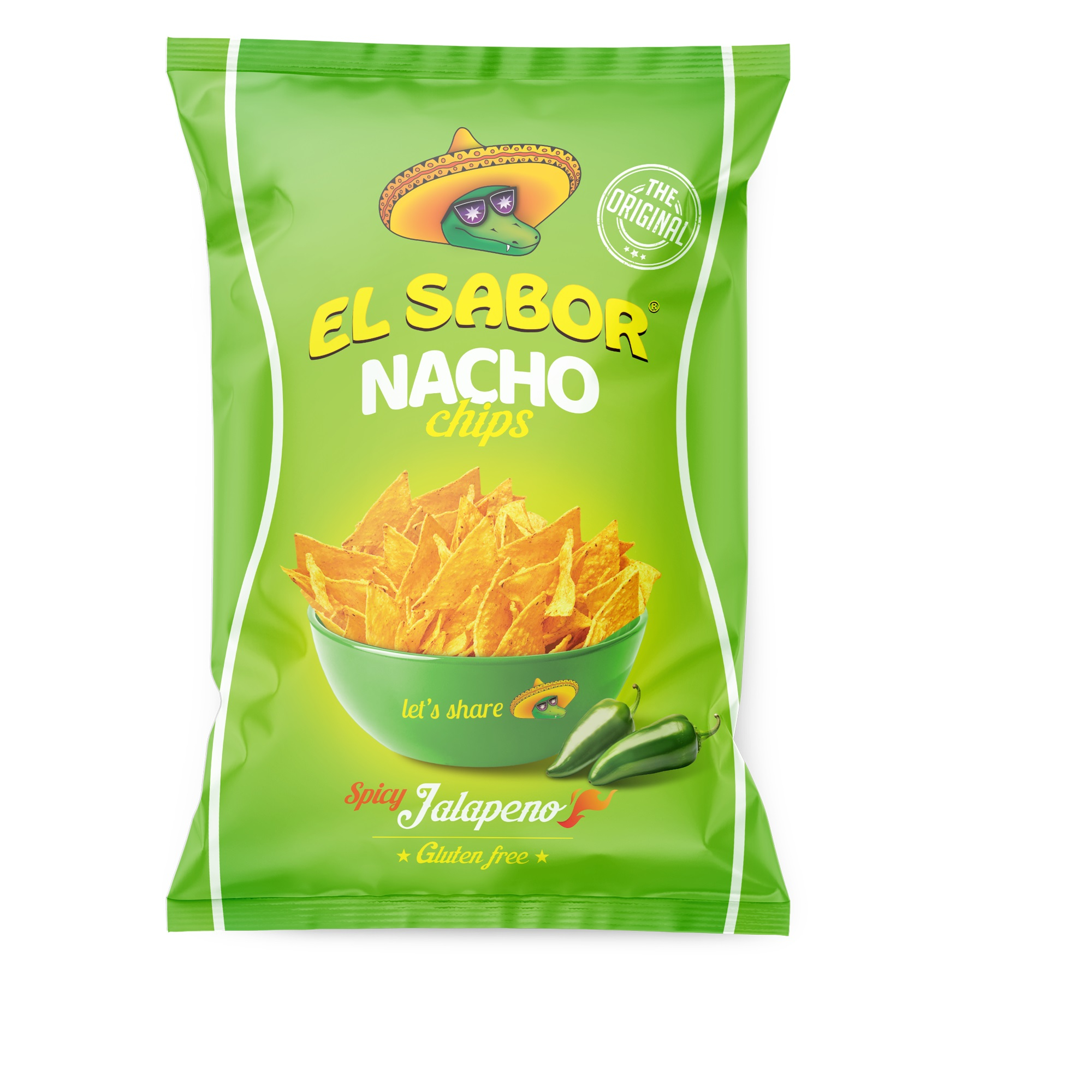 KUKURŪZAS ČIPSI EL SABOR AR HALAPENJO GARŠU, 100G