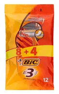 BIC SENSITIVE3 VIENREIZĒJIE VĪRIEŠU SKUVEKĻI, 12GAB.