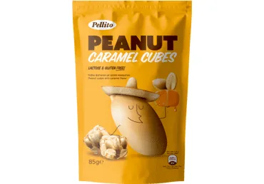 ZEMESRIEKSTU KARAMEĻU KUBIŅI PELLITO BEZ GLUTĒNA 85G