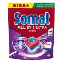 TRAUKU MAZGĀŠANAS TABLETES SOMAT ALL IN 1 EXTRA 100GAB.