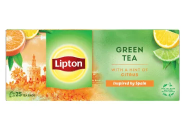 ZAĻĀ TĒJA LIPTON AR CITRUSU AROMĀTU 25X1,3G